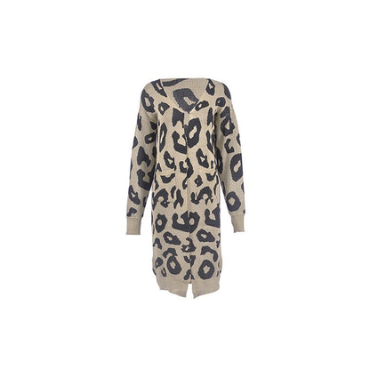 TEJIDO SUETER LARGO COMPLETO MANGA LARGA ANIMAL PRINT ZAMY