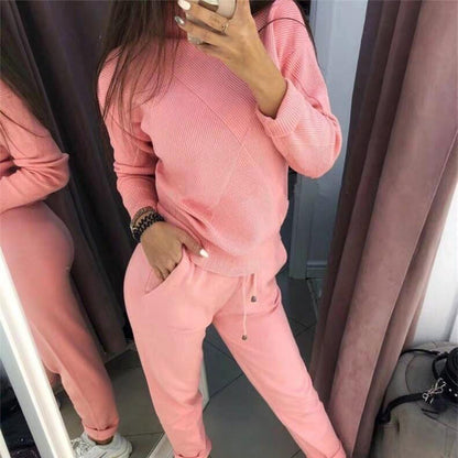 CONJUNTO TEJIDO SUETER CHOMPA CUELLO TORTUGA Y PANTALÓN LOUNGEWEAR RAGNA